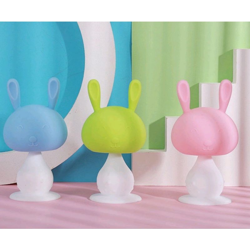 BOSS BAYI - Gigitan Silikon Bentuk Jamur / Teether Silicon Mushroom Ada Lonceng Bisa Bunyi