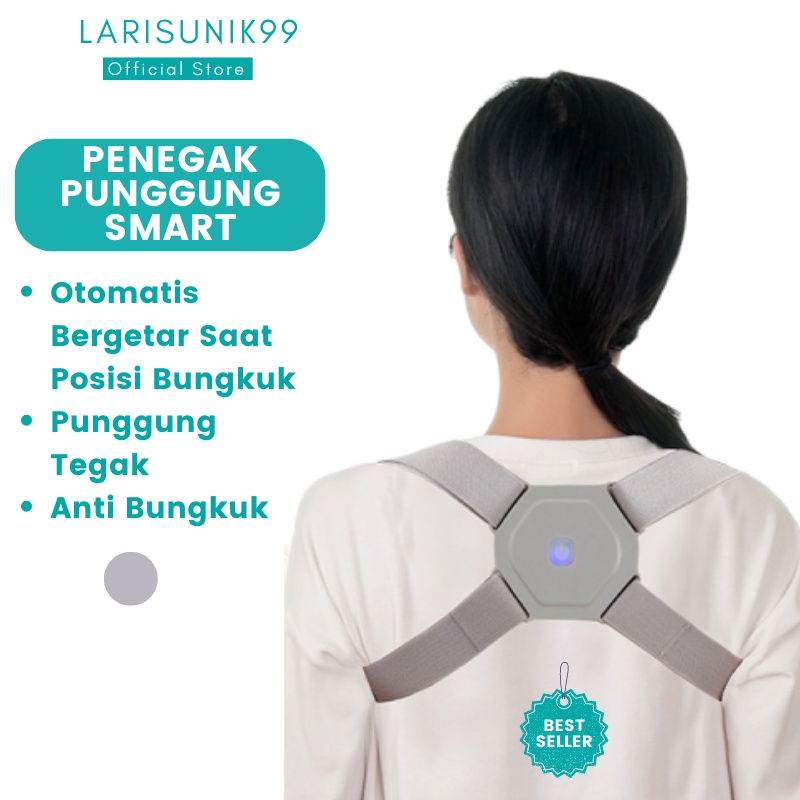 Penegak Punggung Pria Wanita Anak Korektor Postur Alat Terapi Punggung Bungkuk Posture Corrector Terapi Syaraf Kejepit Sensor Otomatis