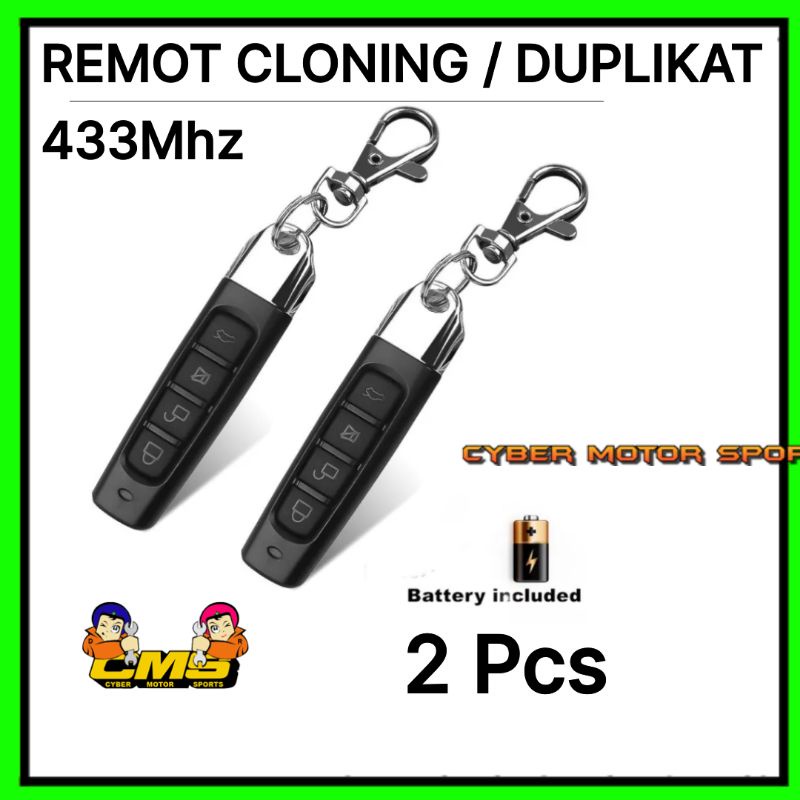 remot kloning 433mhz 2pcs . remot duplikator  universal