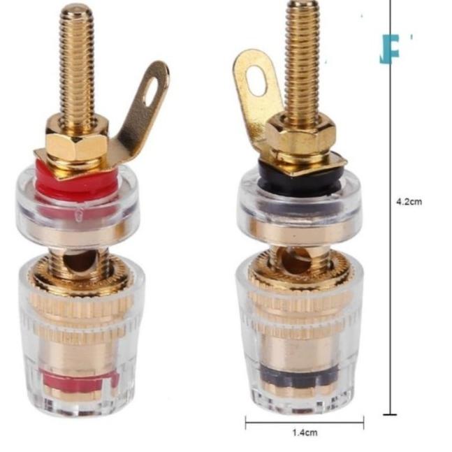 terminal Amplifier Speaker Binding Post Banana Plug Jack gold