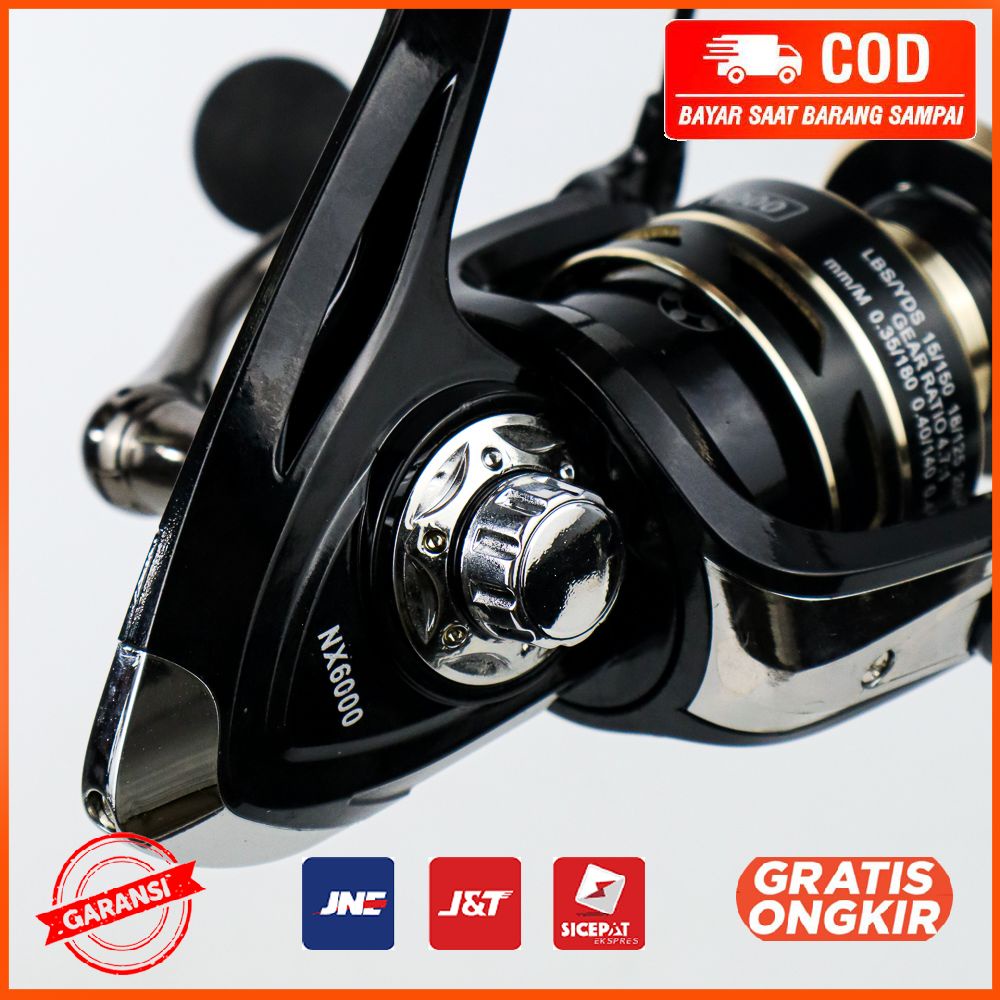 NX6000 Series Metal Reel Pancing Fishing Reel 4.7 banding 1 Gear Ratio