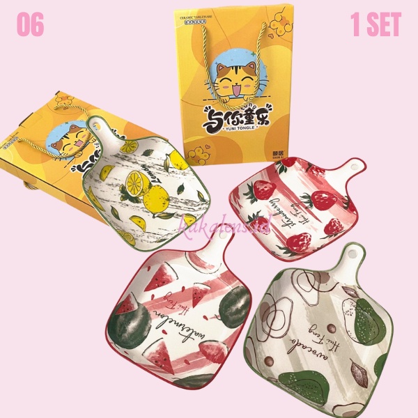Piring Keramik Jepang Fruity Series / Piring Keramik / Piring Makan Keramik