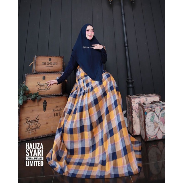Casual Tartan 1 Series set original brand by Haliza Syar'i