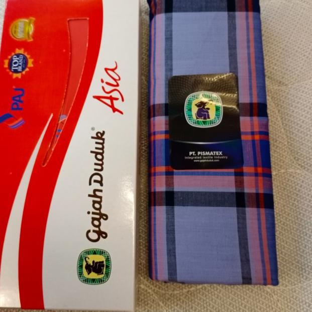 sarung gajah duduk asia motif kotak