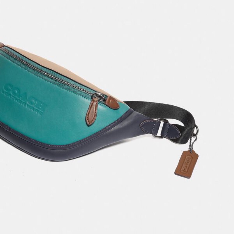 Coach League Belt In Colorblock (C2633)