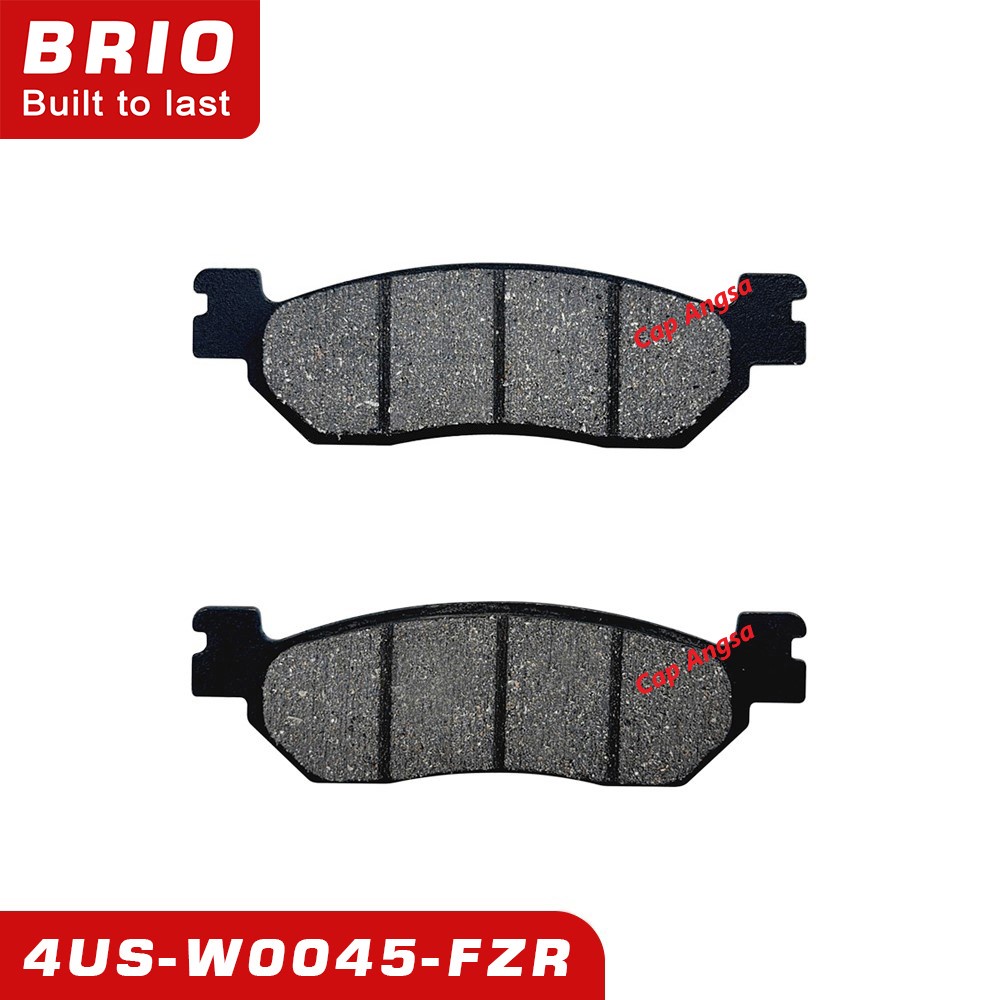 KAMPAS REM DEPAN CAKRAM DISPED DISK KANVAS REM FRONT BRAKEPAD 4US W0045 YAMAHA F1 ZR FI DISPAD BRIO