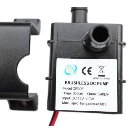 Pompa air celup mini submersible 12V 240L/H DC 12 volt 12 v aquarium