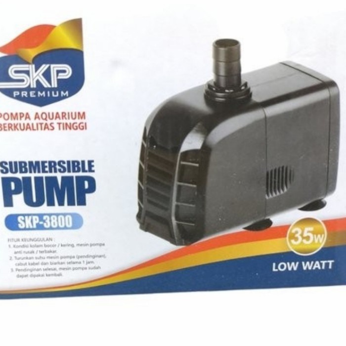 Mesin Pompa Kolam Aquarium Submersible Pump SKP 3800 Low Watt 35 Watt
