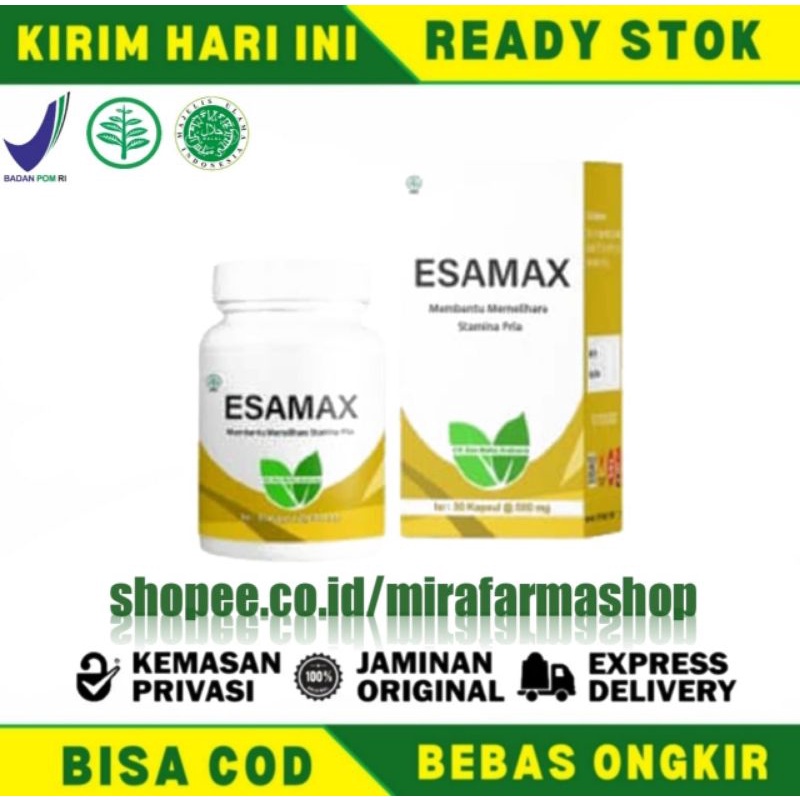 Esamax Asli Obat Herbal Kuat Pria - Suplemen Penunjang Performa Pria Ampuh