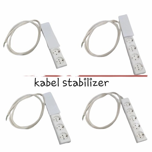Kabel Power Stabilizer UPS Arde Broco 1/2/3/4/5 lubang 3 m Tembaga Tahan Panas TOP GOOD