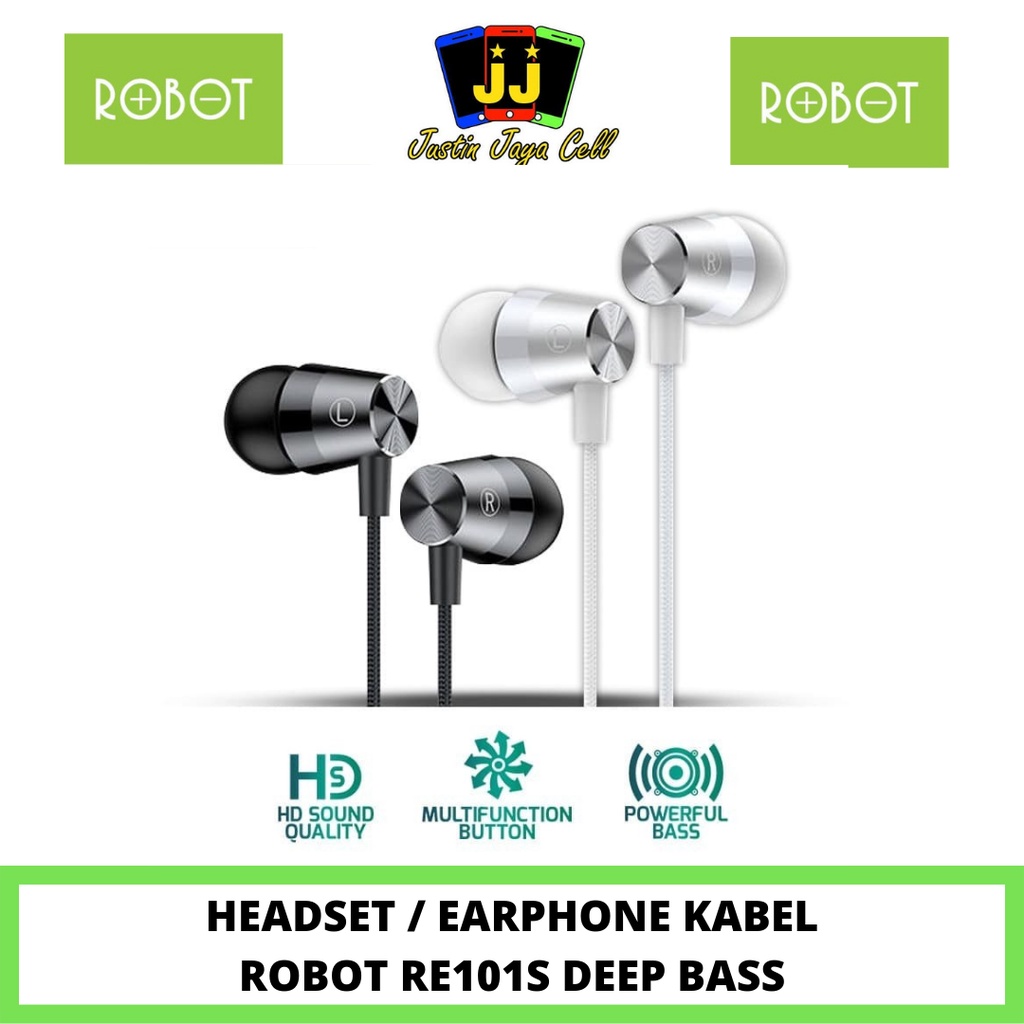 Earphone ROBOT RE101S Powerful Bass