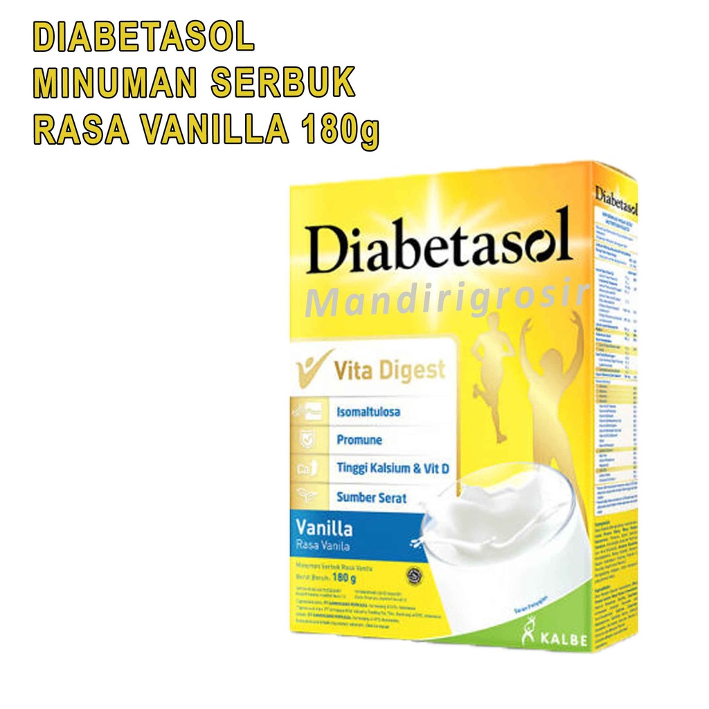 Susu Formula Diabetes * Diabetasol * Minuman Serbuk  Rasa Vanilla * Susu Nutrisi