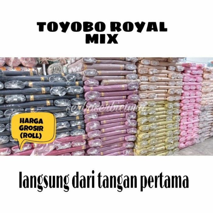 {SantiStore} Kain Toyobo Tojiro Royal Mix - Katun Toyobo Roll Rollan Berkualitas