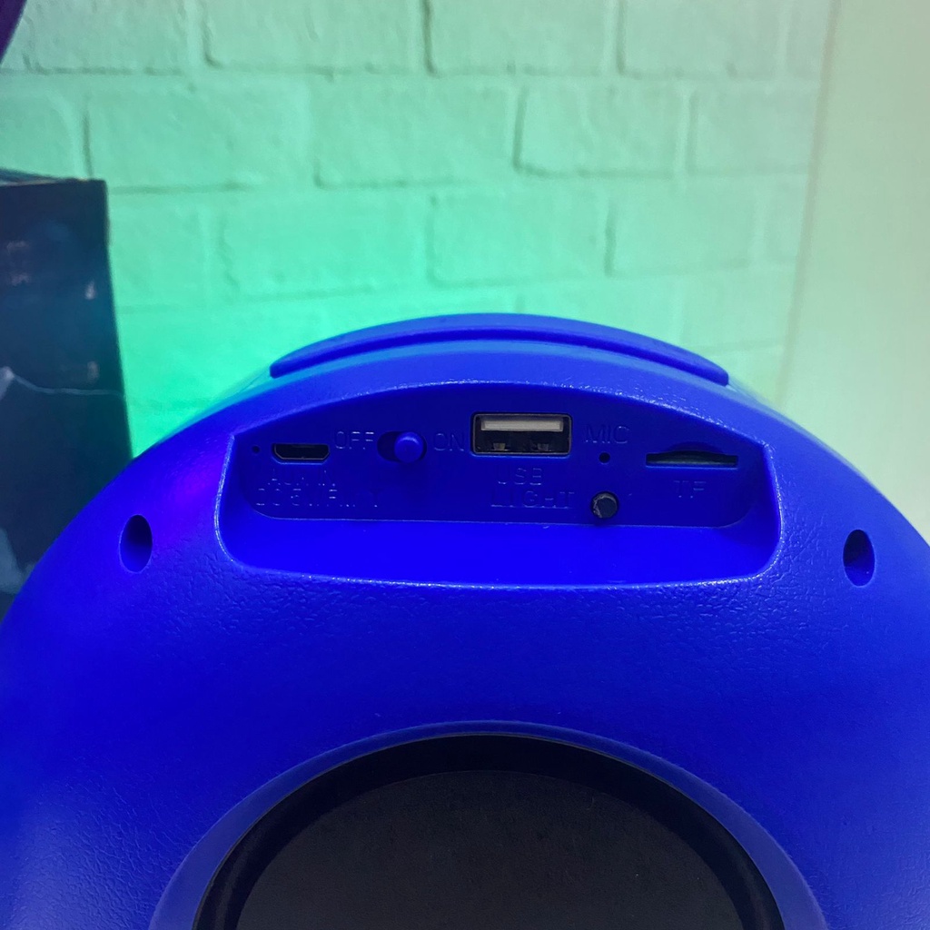 SPEAKER PORTABLE MINI LED BULAT EXTRA BASS LX-2399 / PORTABLE MINI SPEAKER LX-2399