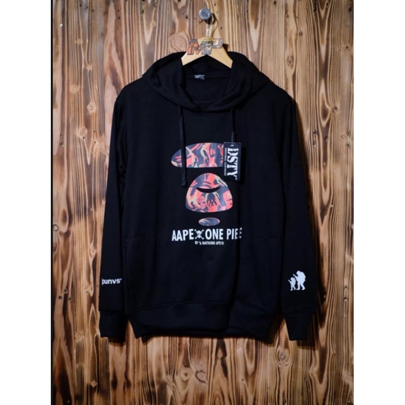 Hoodie Aape X One Piece Bajak Laut Premium / Jaket Sweater Pria Wanita