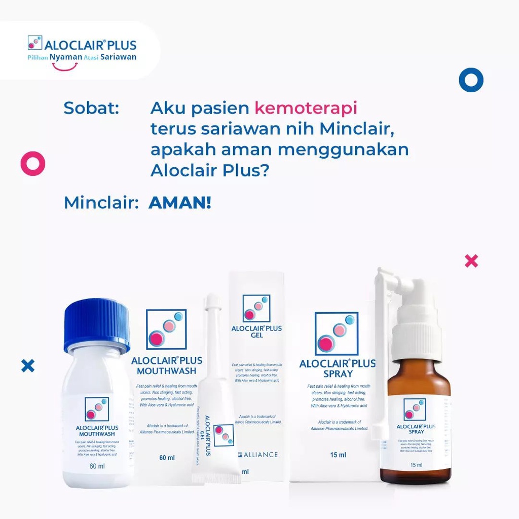 ALOCLAIR PLUS ( gel spray &amp; mouthwash )