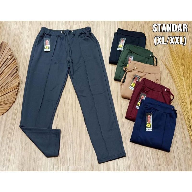￼(Polos STANDART) CELANA ALL SIZE CEWEK / CELANA JUMBO CEWEK / CELANA POLOS HITAM / CELANA SCUBA PRE