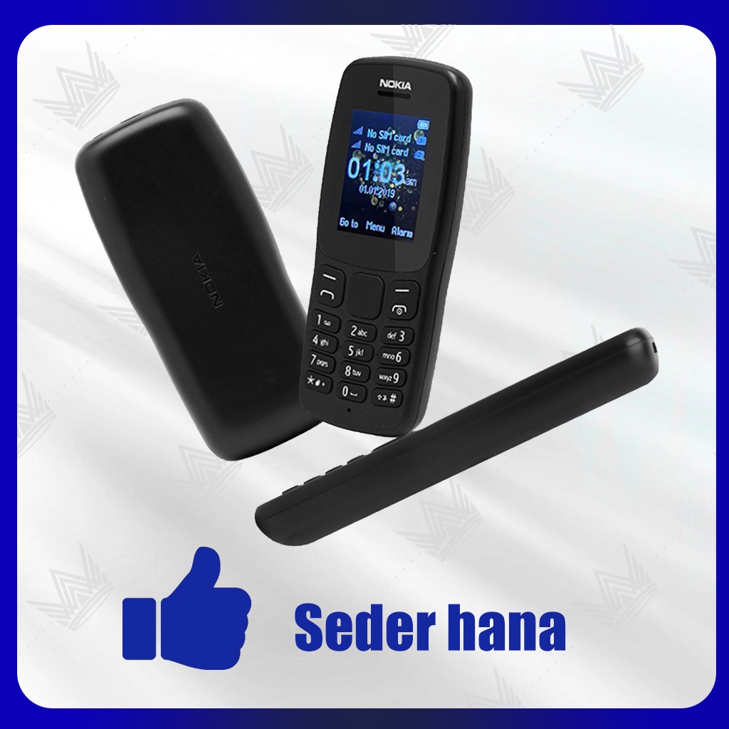 Nokia 106 Dual Sim Handphone bahasa indonesia suara besar bagus mulus bisa indonesia bahasa indonesia suara besar
