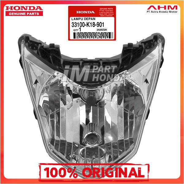 *Ori Ahm  Reflektor Lampu Depan Assy Plus Bohlam & Socket Verza  33100-K18-901 33100K18901 Terjamin 