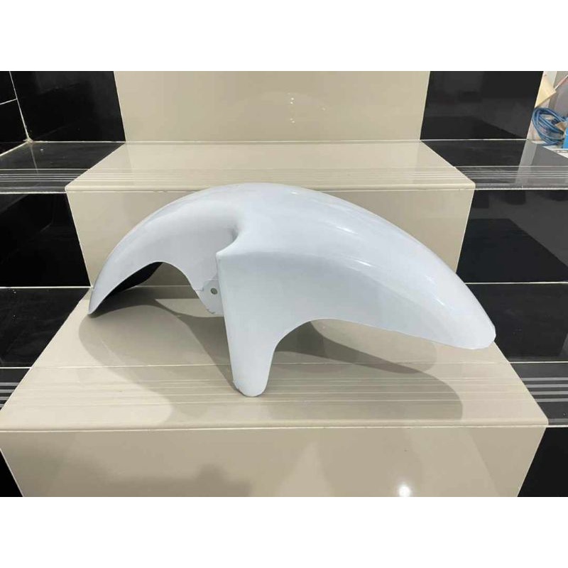 Spakbor slebor depan ninja RR warna putih spakbor slebor depan cb gl megapro mp tiger