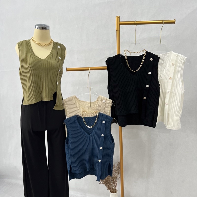 [LUXE.DLABEL] - D17 TOP | Atasan Rajut Import wanita Kaos wanita Atasan Wanita Atasan Korea wanita Korean top Croptop Croptee Atasan perempuan Top premium quality