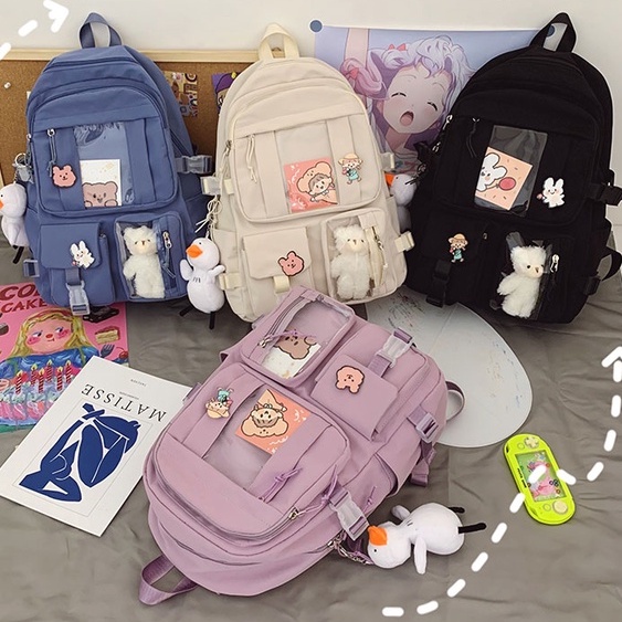 2296, ransel wanita import fashion tas back pack wanita terkiniian cantik tas ransel sekolah tas ransel kuliah tas best seller