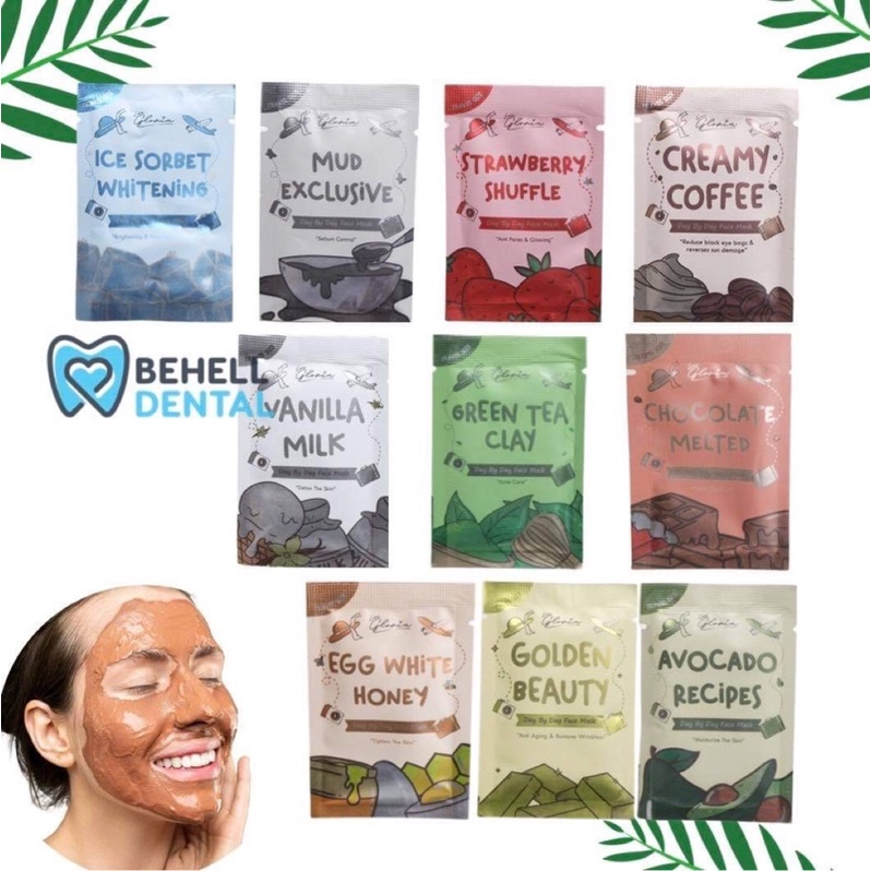 ORIGINAL 10GR LEA GLORIA MAS BPOM // LEA MASKER LEA GLORIA MASKER WAJAH ORGANIK // LEA TRAVEL SIZE MASKER ORGANIK WAJAH // Masker Bubuk Pencerah Wajah // Glowing // Wash Off Mask // Dibilas Di Bilas