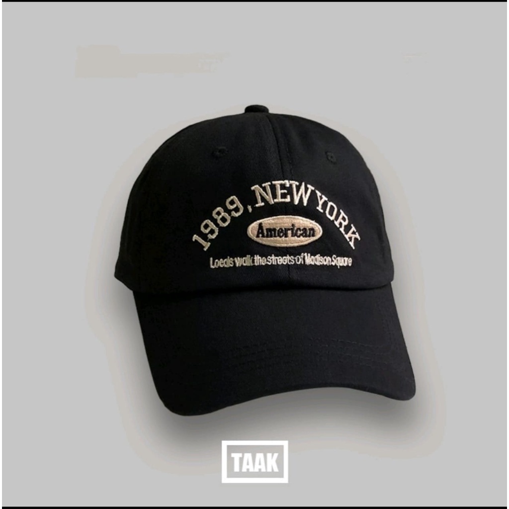 Baru Keren Terpopuler Topi Baseball Bisbol Pria Wanita Trends Model 1989 NEW YORK American Hats Caps Unisex Vintage  Kekinian Bordir Berkualitas Terlaris