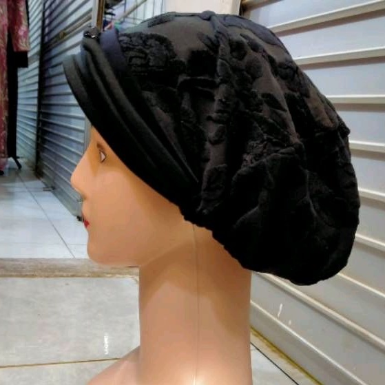 Topi kupluk kerpus ciput ibu ibu topi nenek emak bludru kupluk emak jadul songkok bisa untuk hijab wanita dewasa