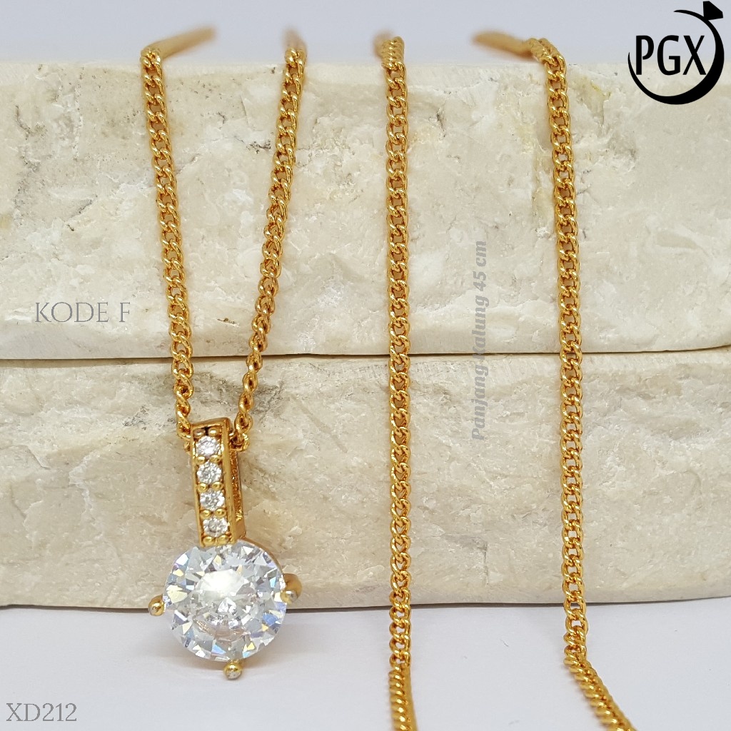 PGX Kalung Wanita Xuping Perhiasan Lapis Emas Aksesoris Fashion Premium - XD212