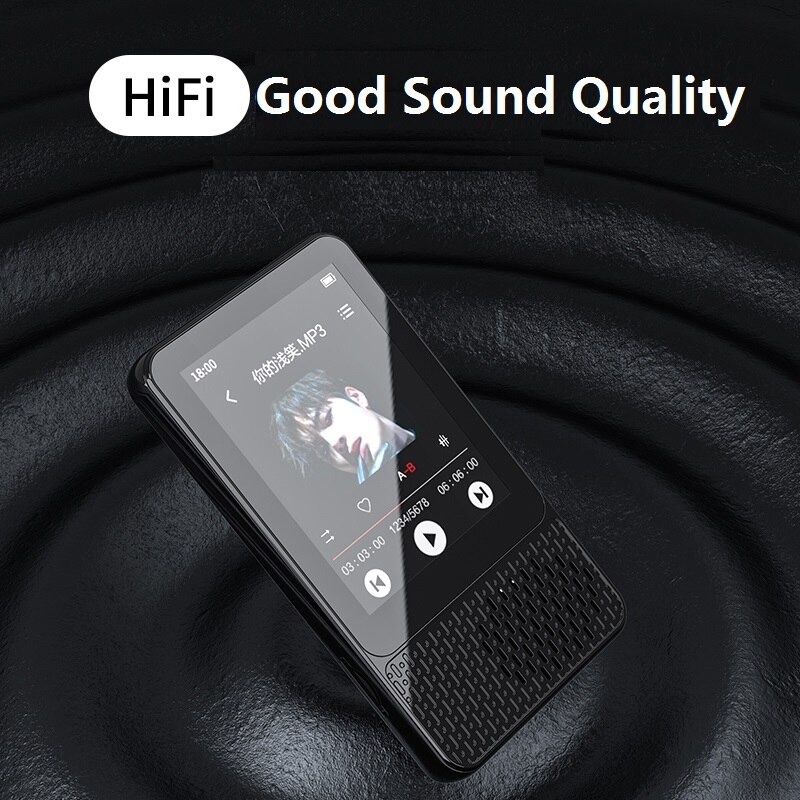 Ruizu Bluetooth HiFi DAP MP3 Player Touchscreen 16GB - M18 - Black