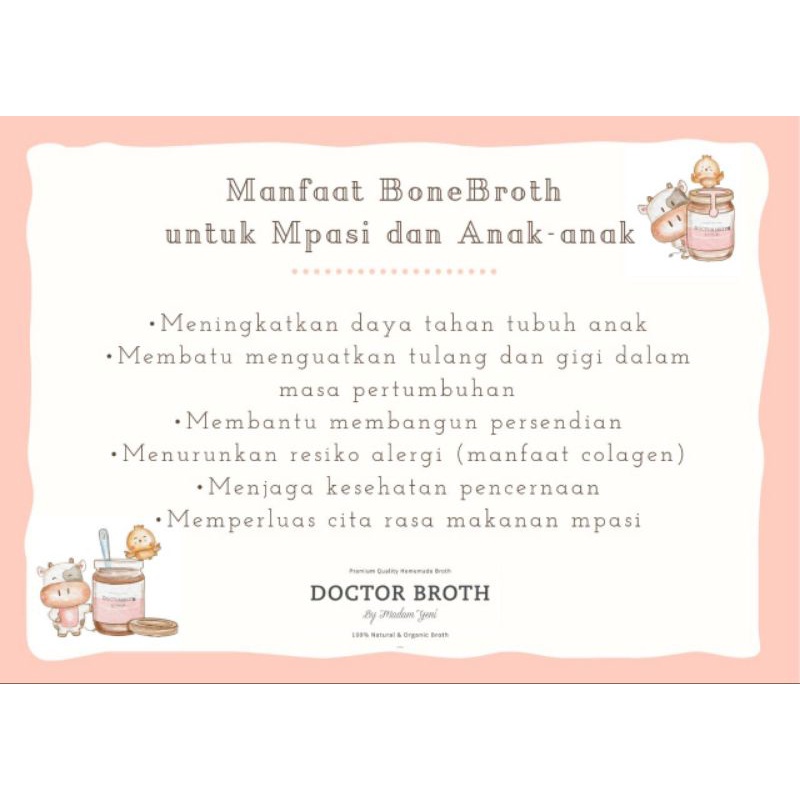 paket chicken bonebroth 20 jar doctorbroth by madam yeni surabaya