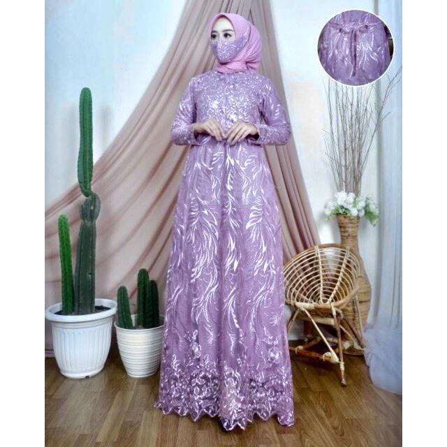 GAMIS TERBARU SHAKIENA 2/TILE BRUKAT MUTIARA/SIZE M L XL XXL 3L/GAMIS PESTA/DRES KONDANGAN/GAMIS/GAMIS BRUKAT/GAMIS BUSUI KEKINIAN/GAMIS PESTA MEWAH ELEGAN/GAMIS JUMBO