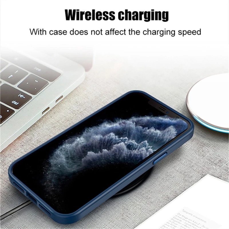 Hard Case Bahan Silikon PC Matte Tahan Banting Untuk iPhone 14 13 11 12 Pro Max 14 Plus