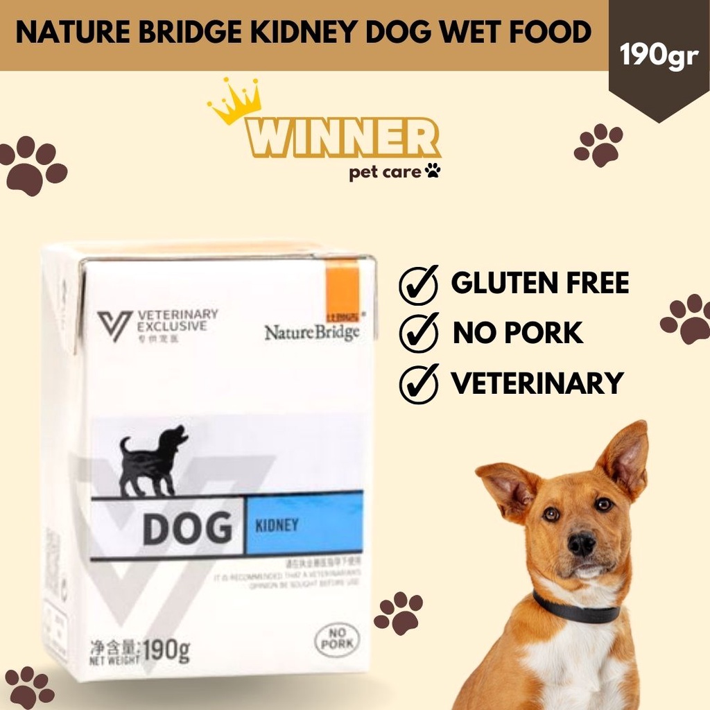 Nature Bridge Kidney Dog Wet Food 190gr