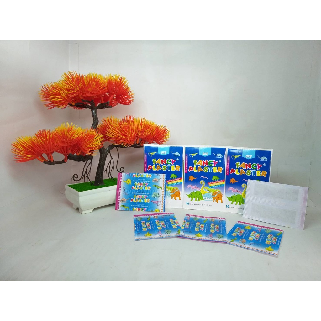 Okeplast Fancy Plaster Luka Anak Motif Hewan Plester Oke Isi 10 Strip