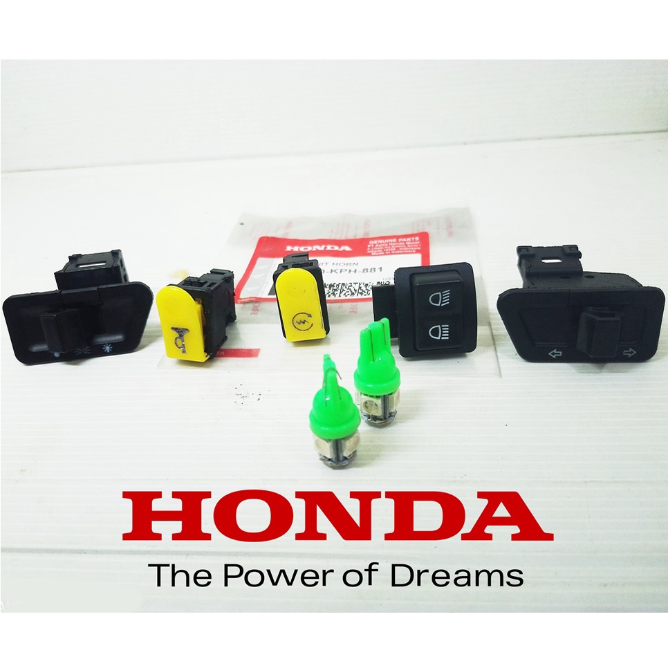 Saklar set KPH Motor honda supra x 125 Honda beat honda Vario honda supra fit. Gratis  Sein / Lampu Senja LED 9 Mata Colok