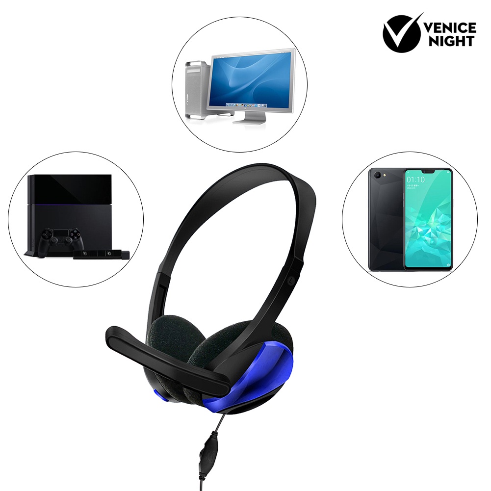 (VNEP) (Berkabel) GM-006 Gaming Headset Stereo Volumn Control Headphone dengan Mikrofon