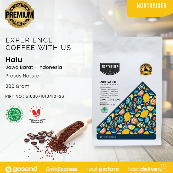

BIJI KOPI ARABIKA GUNUNG HALU NATURAL - 200GR NORTHSIDER COFFEE