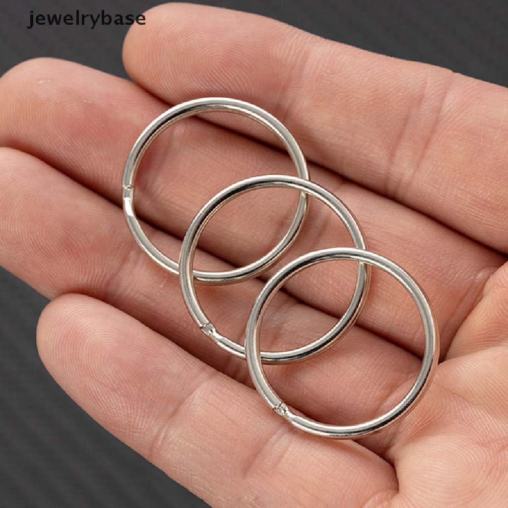 20pcs / Lot Gantungan Kunci Split Ring Bahan Metal Ukuran 25mm Untuk Pria Dan Wanita