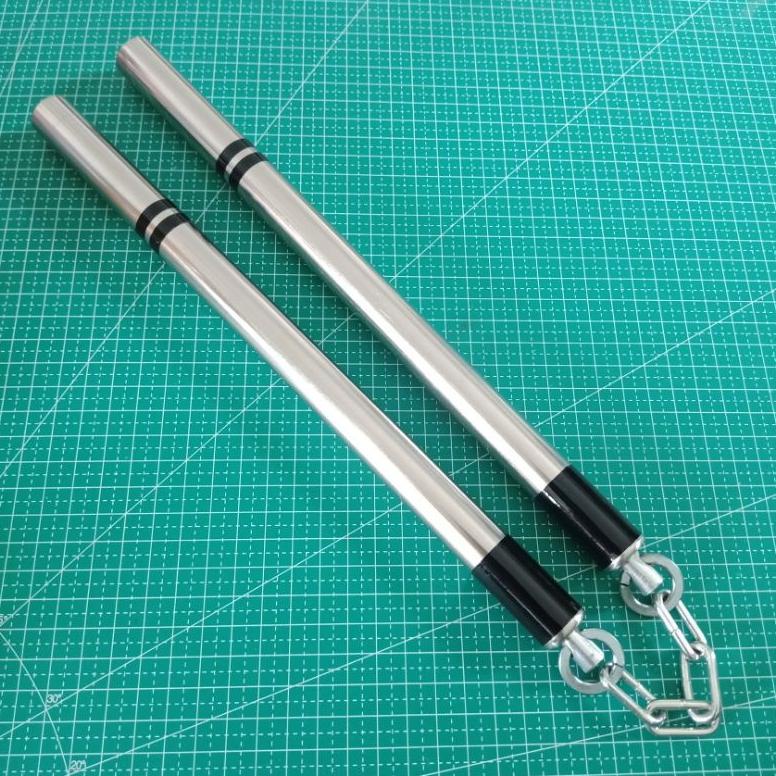 PRODUK- NUNCHAKU STAINLESS STEEL FREESTYLE TAHAN BANTING .