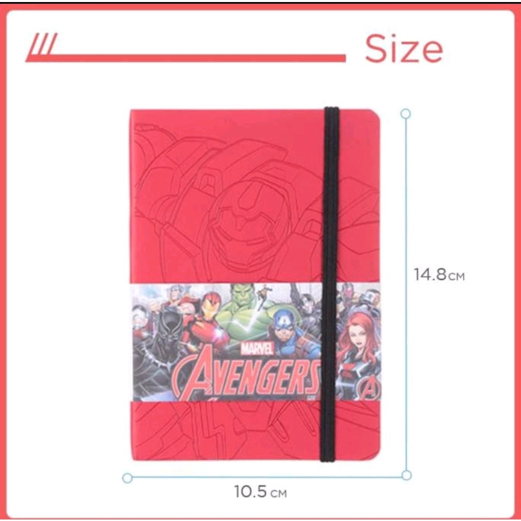 Miniso Marvel PU Memo Book