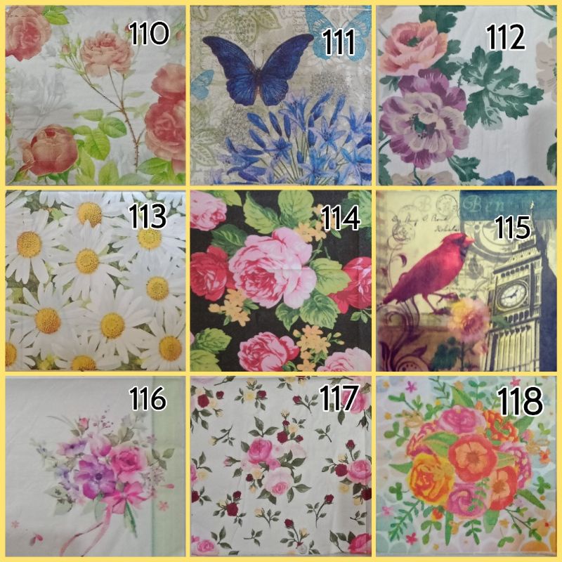 Tissue / Napkins / kertas  Decoupage