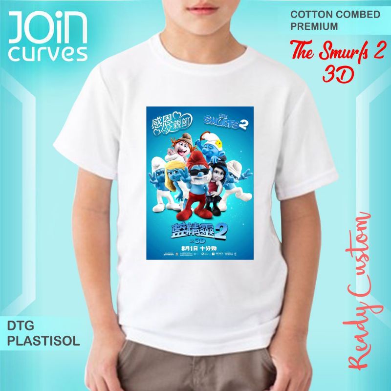 Kaos anak Smurf 2