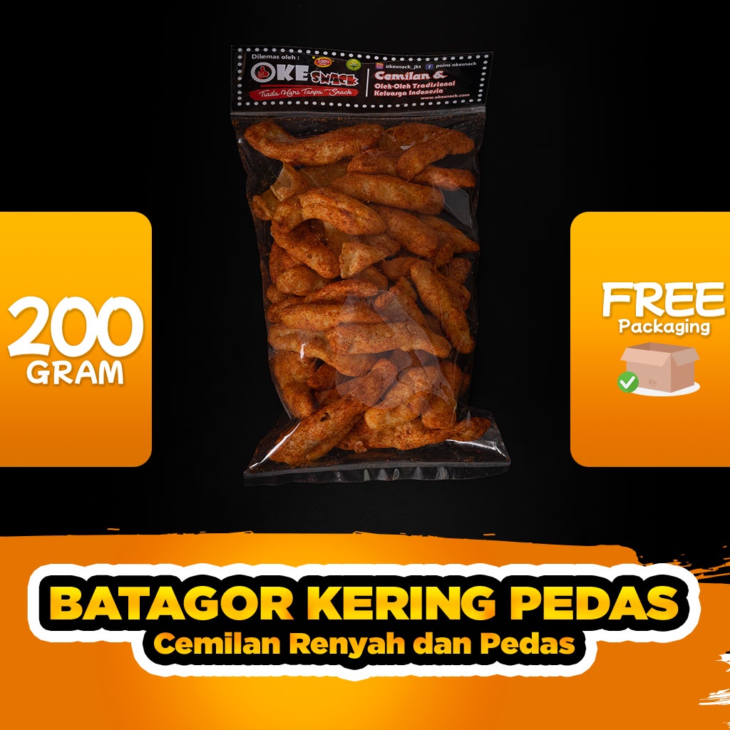 

OkeSnack Batagor Kering Pedas