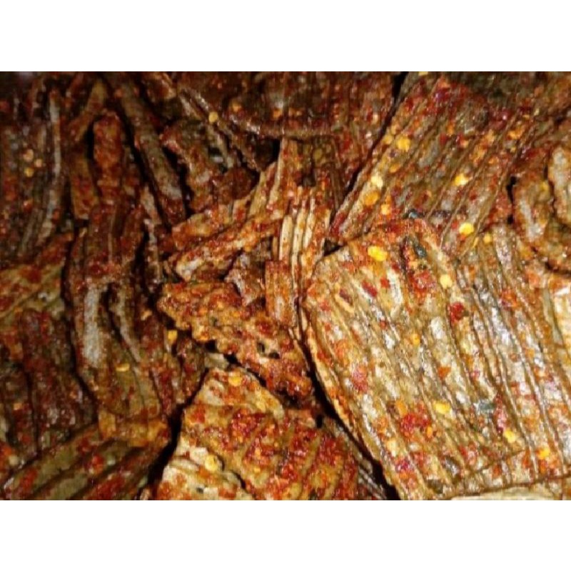 

Kerupuk jengkol bantat pedas