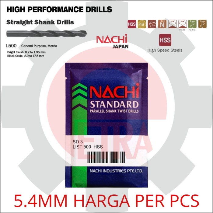 MATA BOR BESI NACHI 5.4 MM / MATABOR BESI NACHI 5.4MM ORIGINAL NACHI