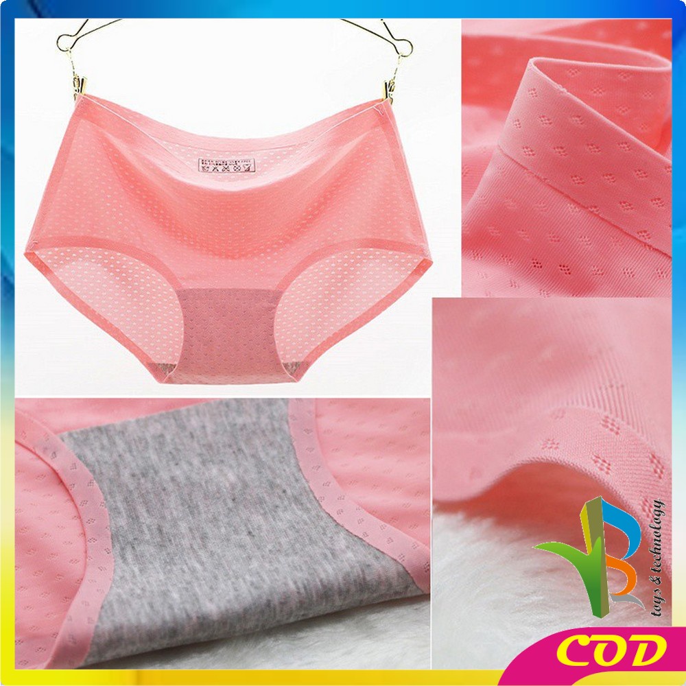 RB-P38 Celana Dalam Seamless Wanita Polos CD Cewek Tanpa Jahitan Ice Silk Panties Underwear Wanita