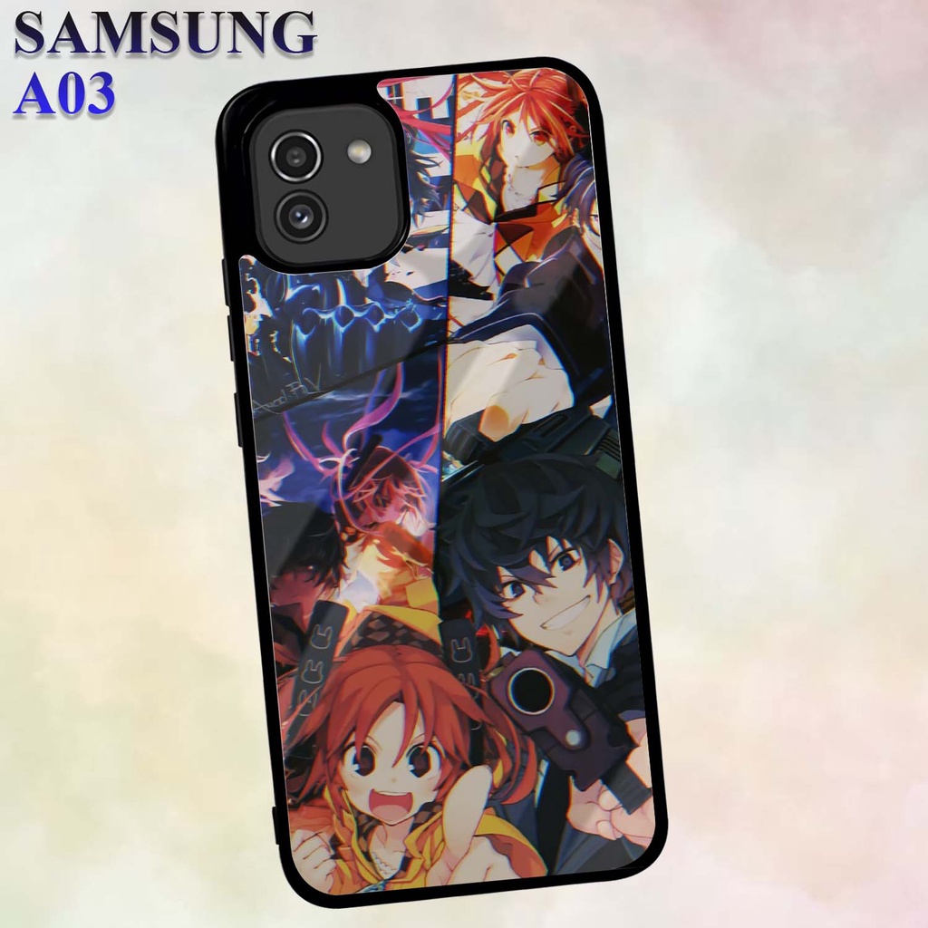 Case Kilau Samsung A03 | Casing Hp Glossy | Motif Puzle Anime