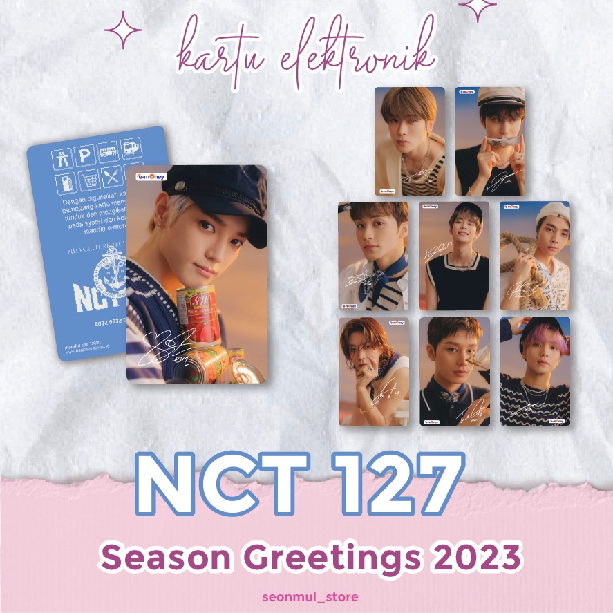 PALING DICARI!!! EMONEY BRIZZI FLAZZ TAPCASH SEASON GREETING NCT 127 2023